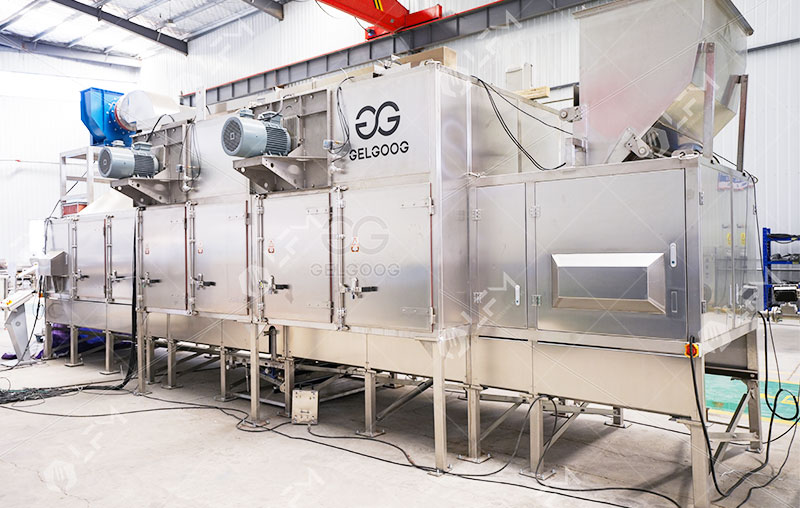 cocoa bean roasting and cooling machine