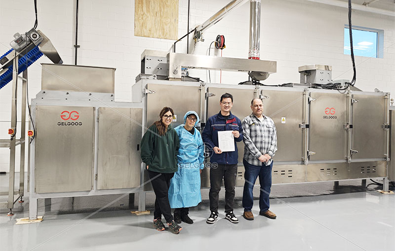 300kg/h peanut butter production line in the U.S.