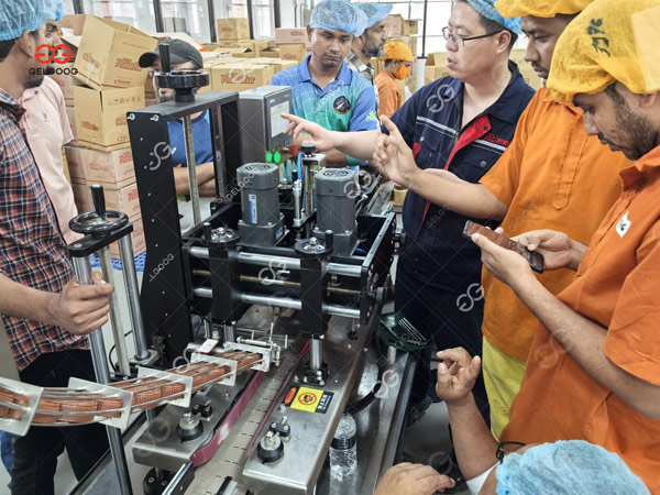 Training session of peanut butter production line
