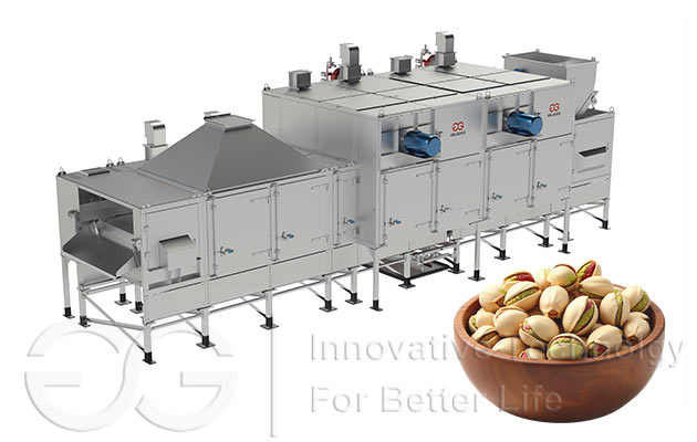 Pistachio Roaster | Continuous Pistachio Roasting Machine