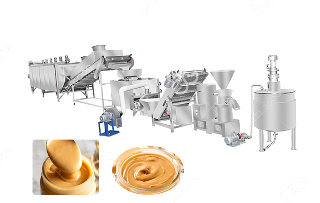 500kg/h Peanut Butter Processing Equipment High Output