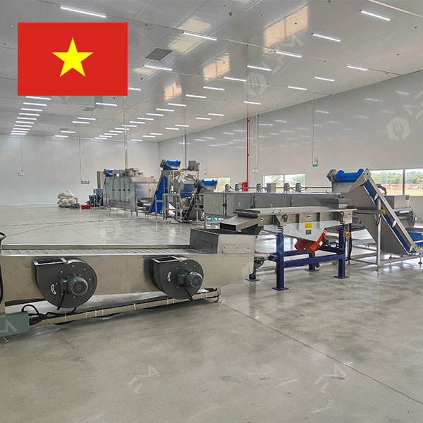 Ligne de torréfaction et d'assaisonnement des arachides livrée au Vietnam