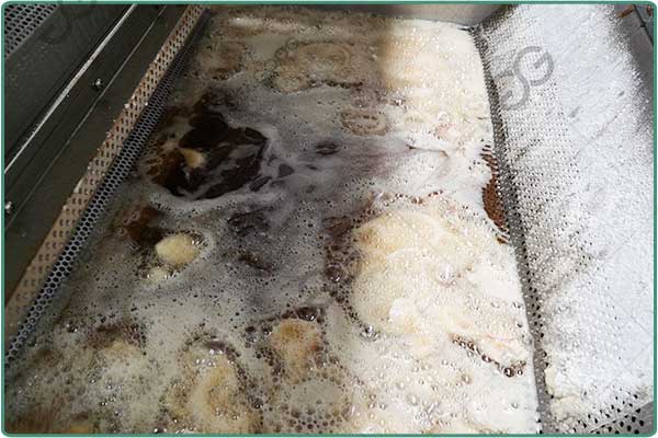 garlic frying machine