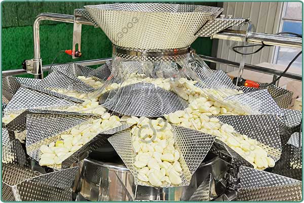 peeled garlic packing machine