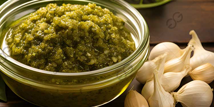 How Is Commercial Pesto Made?