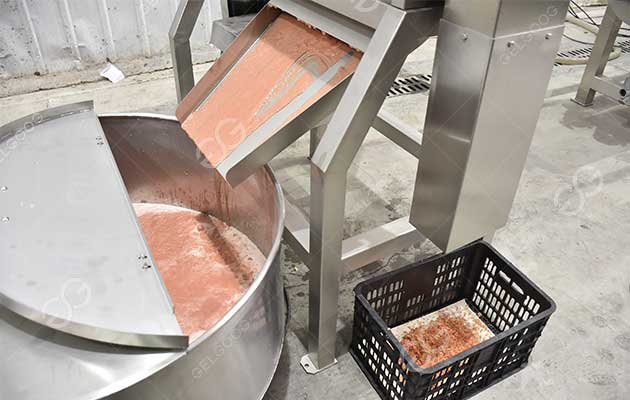 tomato pulping machine