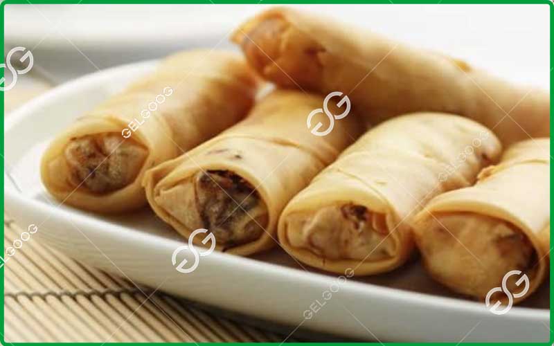 automatic spring roll production line exported