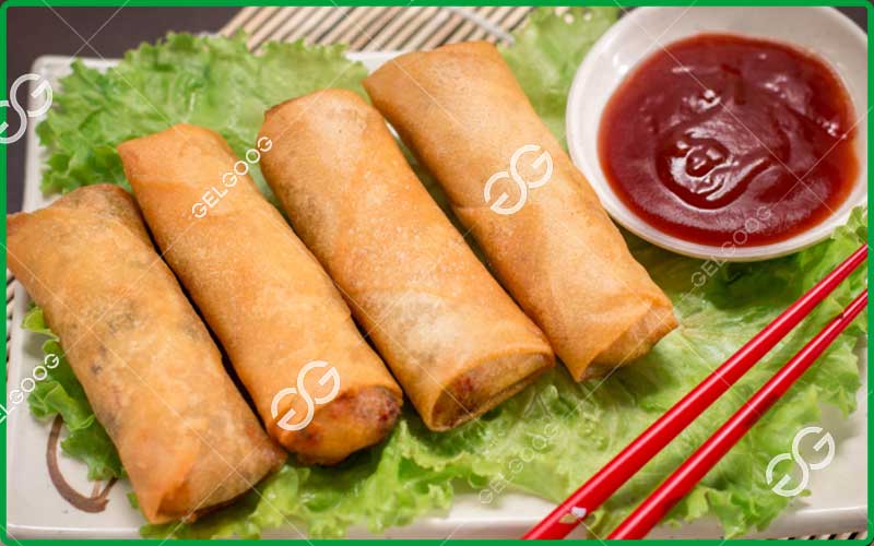 Automatic Spring Roll Production Line Exported to Indonesia