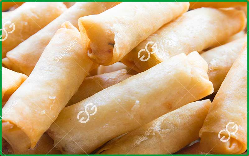 spring roll production line exported to macedonia