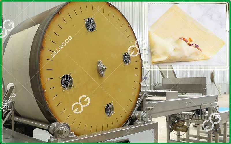 automatic spring roll wrapper machine