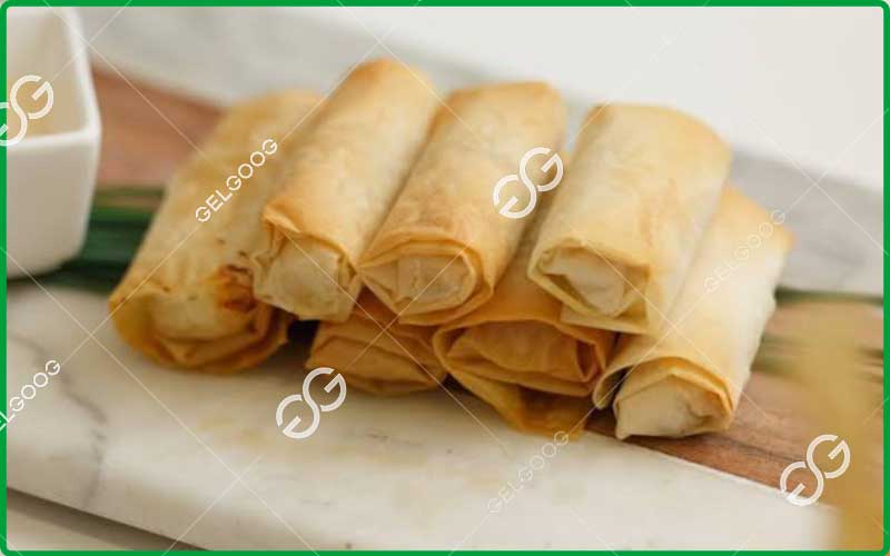 frozen spring roll manufacturing process