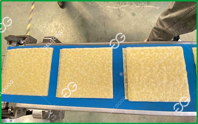 control de calidad de las láminas de hojaldre