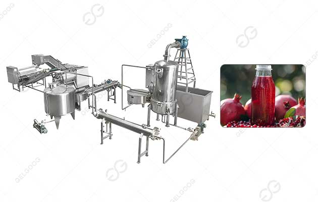 Línea de procesamiento de melaza de granada