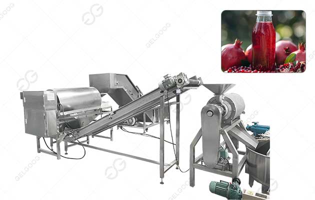 Línea de procesamiento de jugo de granada